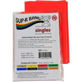 Sup-R Band Latex Free Exercise Band, 5' Strip, Red, 1/PK