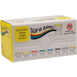 Sup-R Band Latex Free Exercise Band, Yellow, 6 Yard Roll/Box