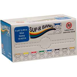 Sup-R Band Latex Free Exercise Band, Blue, 6 Yard Roll/Box