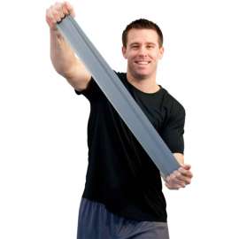 Sup-R Band Latex Free Exercise Band, Silver, 50 Yard Roll/Box