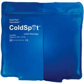 Relief Pak ColdSpot Reusable Blue Vinyl Cold Pack, Quarter Size 5" x 7"