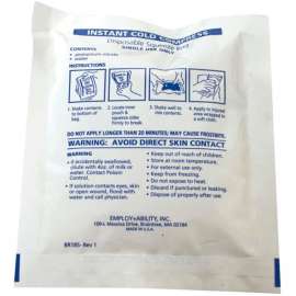 Relief Pak Instant Cold Compress, Small 4" x 6", Case of 12