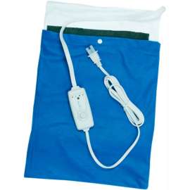 Economy Electric Heating Pad, Moist or Dry Heat, 3-Settings, Small 12" x 15"