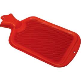 Hot Water Bottle, 2 Quart Capacity, Red