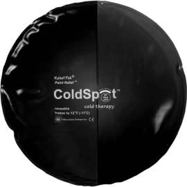 Relief Pak Heavy-Duty Black Urethane Reusable Cold Pack, Circular 10" Diameter