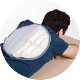 Relief Pak HotSpot Moist Heat Pack and Cover Set, Circular Pack with Foam-Filled Cover, 12/PK