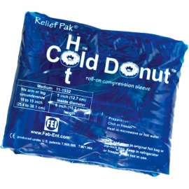 Relief Pak Cold n' Hot Donut Compression Sleeve, Medium, 10/Case