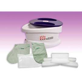 WaxWel Paraffin Bath with 6 lb. Lavender Paraffin, 100 Liners, 1 Mitt and 1 Bootie