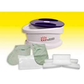 WaxWel Paraffin Bath with 6 lb. Citrus Paraffin, 100 Liners, 1 Mitt and 1 Bootie