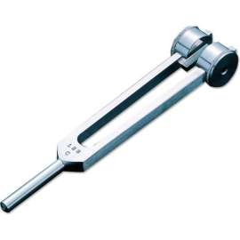 ADC Satin Aluminum Tuning Fork With Fixed Weight, 128 cps.