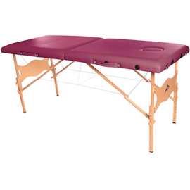 Economy Massage Table, Burgundy Upholstery, 73"L x 28"W x 23"- 33"H