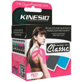 Kinesio Tex Classic Kinesiology Tape, 2" x 4.4 yds, Red, 6 Rolls