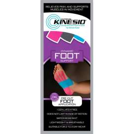 Kinesio Pre-Cut Kinesiology Tape, Foot, Case of 20