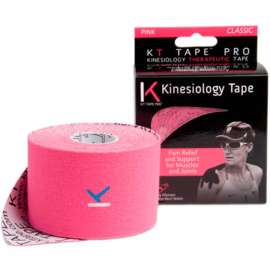 KT Kinesiology Tape, Uncut, 2" x 16 ft., Pink, Set of 4 Rolls