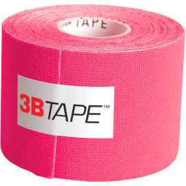 3B Kinesiology Tape, 2" x 16.5 ft., Pink, Latex-Free, 1 Roll