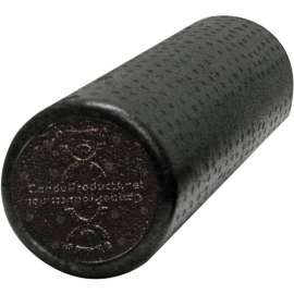 CanDo Black Composite Foam Roller, Round, 6" Dia. x 18"L