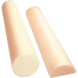 CanDo Antimicrobial Beige PE Foam Roller, Round, 6" Dia. x 12"L