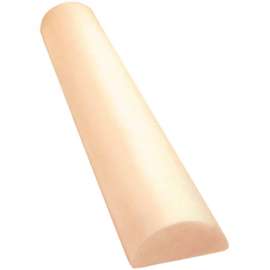 CanDo Antimicrobial Beige PE Foam Roller, Half-Round, 6" Dia. x 36"L