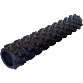 RumbleRoller Massage Foam Roller, 6" Dia. x 31"L, X-Firm, Black