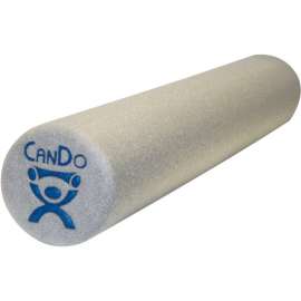 CanDo Gray Plus Foam Roller, 6" Dia x 36"L