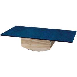 Rocker Board, Wooden with Carpet, Side-to-Side and Front-to-Back Combo, 60"L x 30"W x 12"H