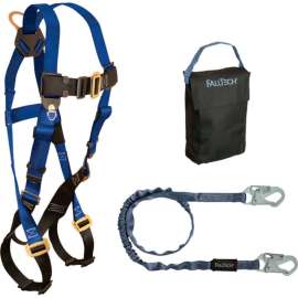 FallTech 9005PS Starter Kit with 7015 Harness, 6' Shock Absorbing Lanyard & Gear Bag