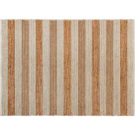 Flash Furniture 5' x 7' Handwoven Striped Jute Blend Area Rug, Natural