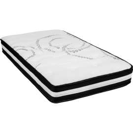 Flash Furniture Capri Comfortable Sleep 10" Hybrid Pocket Spring Mattress in a Box, Twin Size