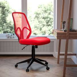 Flash Furniture Salerno Series High Back Red Mesh Office Chair