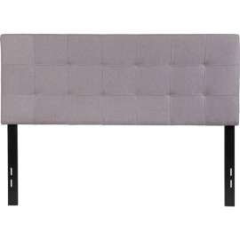 Flash Furniture Bedford Tufted Upholstered Headboard in Light Gray, Full Size