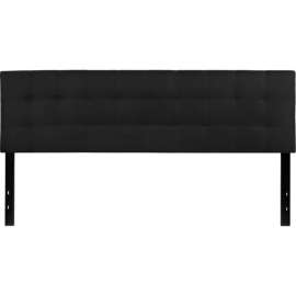 Flash Furniture Bedford Tufted Upholstered Headboard in Black, King Size