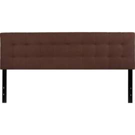 Flash Furniture Bedford Tufted Upholstered Headboard in Dark Brown, King Size