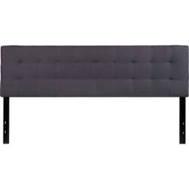 Flash Furniture Bedford Tufted Upholstered Headboard in Dark Gray, King Size