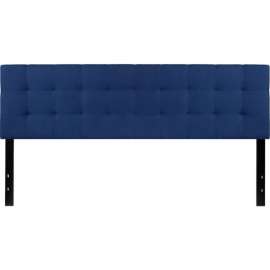 Flash Furniture Bedford Tufted Upholstered Headboard in Navy, King Size