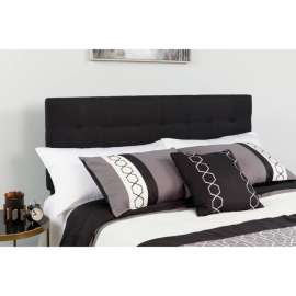 Flash Furniture Bedford Tufted Upholstered Queen Size Headboard - Fabric - Black