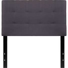 Flash Furniture Bedford Tufted Upholstered Headboard in Dark Gray, Twin Size