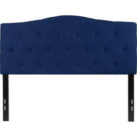 Flash Furniture Cambridge Tufted Upholstered Size Headboard in Navy, Full