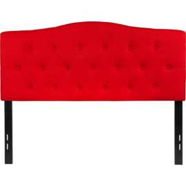 Flash Furniture Cambridge Tufted Upholstered Size Headboard in Red, Full