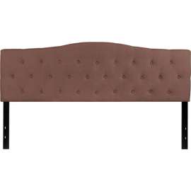 Flash Furniture Cambridge Tufted Upholstered Size Headboard in Camel, King