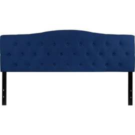 Flash Furniture Cambridge Tufted Upholstered Size Headboard in Navy, King