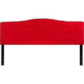Flash Furniture Cambridge Tufted Upholstered Size Headboard in Red, King