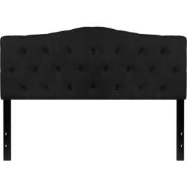 Flash Furniture Cambridge Tufted Upholstered Size Headboard in Black, Queen