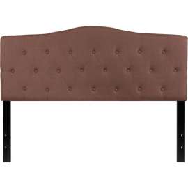 Flash Furniture Cambridge Tufted Upholstered Size Headboard in Camel, Queen