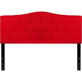 Flash Furniture Cambridge Tufted Upholstered Size Headboard in Red, Queen