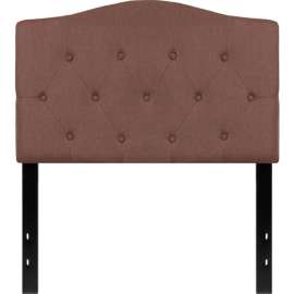Flash Furniture Cambridge Tufted Upholstered Size Headboard in Camel, Twin
