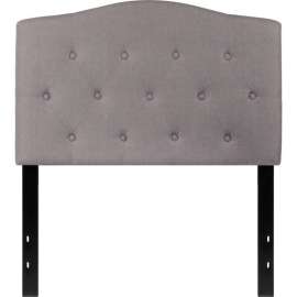 Flash Furniture Cambridge Tufted Upholstered Size Headboard in Light Gray, Twin