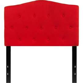 Flash Furniture Cambridge Tufted Upholstered Size Headboard in Red, Twin