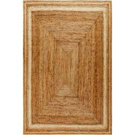 Flash Furniture Natural Fiber Jute Area Rug 8' x 10' - Braided Indoor Jute Rug - Natural