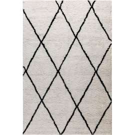 Flash Furniture Shag Style Diamond Trellis Area Rug - 5' x 7' - Ivory