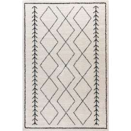 Flash Furniture Geometric Style Bohemian Shag Area Rug - 5' x 7' - Ivory